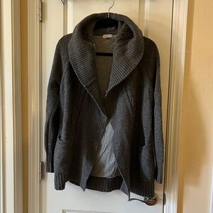 Cozy Gray Knit Cardigan